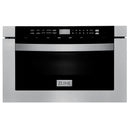 ZLINE 4-Piece Appliance Package - 36-inch Dual Fuel Range, Tall Tub Dishwasher, Microwave Drawer & Premium Hood (4KP-RARH36-MWDWV) Appliance Package ZLINE 