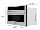 ZLINE 4-Piece Appliance Package - 48" Rangetop, 30” Wall Oven, 36” Refrigerator, and 30" Microwave Oven in Stainless Steel (4KPR-RT48-MWAWS) Appliance Package ZLINE 