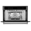ZLINE 4-Piece Appliance Package - 48" Rangetop with Brass Burners, 36" Refrigerator, 30" Electric Wall Oven, and 30" Microwave Oven in Black Stainless Steel (4KPR-RTB48-MWAWS) Appliance Package ZLINE 