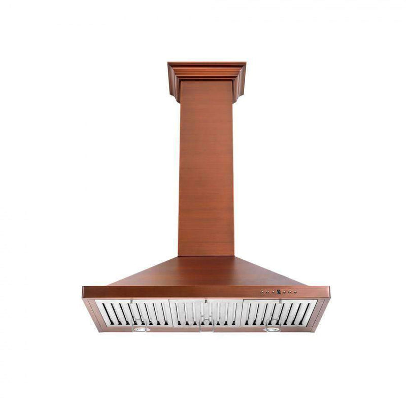 ZLINE 42" Designer Series Copper Finish Wall Range Hood (8KBC-42) Range Hoods ZLINE 