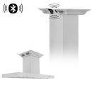 ZLINE 42" Ducted Vent Island Mount Range Hood in Stainless Steel with Built-in CrownSoundBluetooth Speakers (KE2iCRN-BT-42) Range Hoods ZLINE 