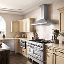ZLINE 42 in. Wall Mount Range Hood in Stainless Steel with Built-in CrownSound® Bluetooth Speakers (KBCRN-BT-42) Range Hoods ZLINE 