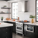 ZLINE 42" Wall Mount Range Hood in Stainless Steel with Built-in CrownSound Bluetooth Speakers (KN4CRN-BT-42) Range Hoods ZLINE 