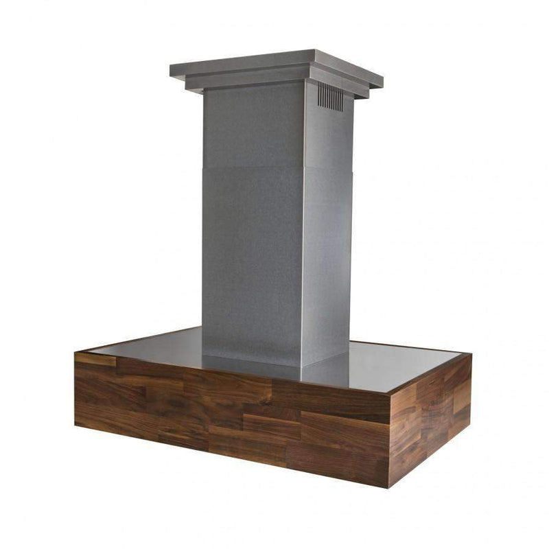 ZLINE 42" Wooden Island Range Hood with Butcher Block and 700 CFM Motor (681iW-42) Range Hoods ZLINE 