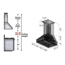 ZLINE 42" Wooden Wall Range Hood with Crown Molding and 700 CFM Motor (373AR-42) Range Hoods ZLINE 