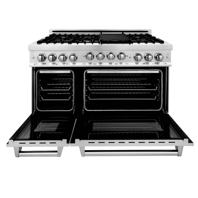 ZLINE 48" 6.0 cu. ft. Range with Gas Stove and Gas Oven in Stainless Steel with a DuraSnow Door (RG-SN-48) Ranges ZLINE 