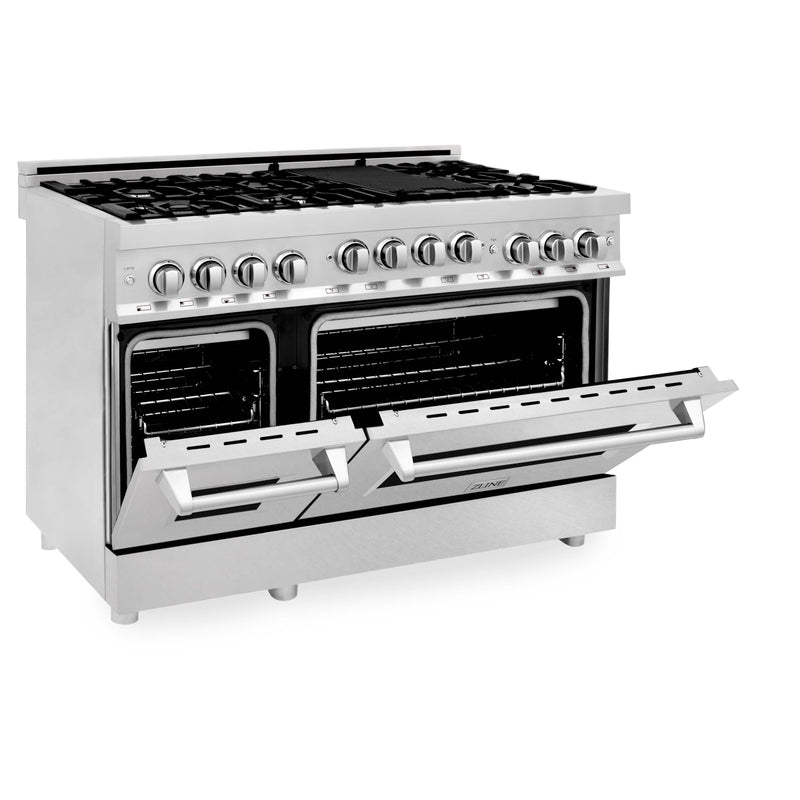 ZLINE 48" 6.0 cu. ft. Range with Gas Stove and Gas Oven in Stainless Steel with a DuraSnow Door (RG-SN-48) Ranges ZLINE 