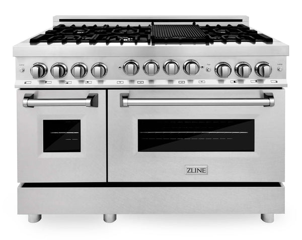 ZLINE 48" 6.0 cu. ft. Range with Gas Stove and Gas Oven in Stainless Steel with a DuraSnow Door (RG-SN-48) Ranges ZLINE 