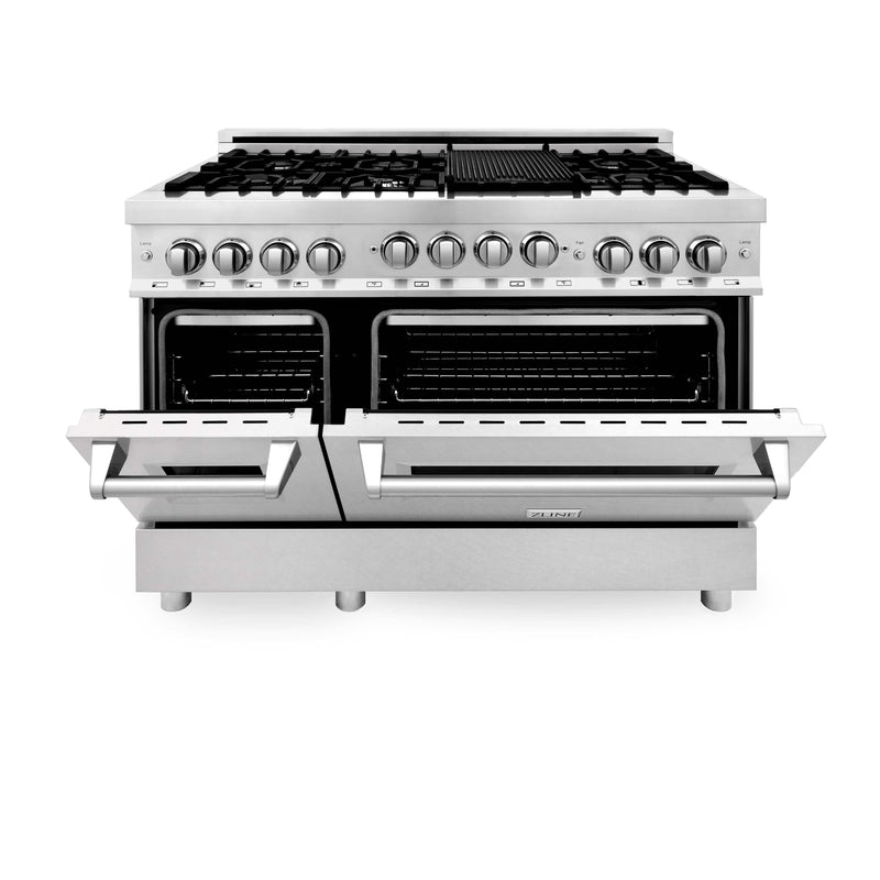 ZLINE 48" 6.0 cu. ft. Range with Gas Stove and Gas Oven in Stainless Steel with a DuraSnow Door (RG-SN-48) Ranges ZLINE 