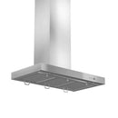 ZLINE 48" Convertible Vent Wall Mount Range Hood in Stainless Steel with Crown Molding (KECRN-48) Range Hoods ZLINE 