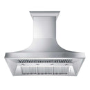 ZLINE 48" Designer Series DuraSnow Stainless Wall Range Hood with 700 CFM Motor (8632S-48) Range Hoods ZLINE 
