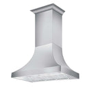ZLINE 48" Designer Series DuraSnow Stainless Wall Range Hood with 700 CFM Motor (8632S-48) Range Hoods ZLINE 