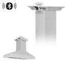 ZLINE 48" Ducted Vent Island Mount Range Hood in Stainless Steel with Built-in CrownSoundBluetooth Speakers (597iCRN-BT-48) Range Hoods ZLINE 
