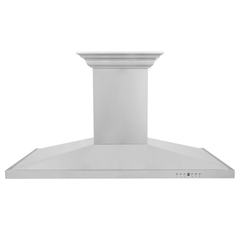 ZLINE 48" Ducted Vent Island Mount Range Hood in Stainless Steel with Built-in CrownSoundBluetooth Speakers (GL2iCRN-BT-48) Range Hoods ZLINE 