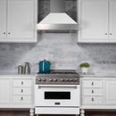 ZLINE 48" DuraSnow Range Hood with White Matte Shell and 700 CFM Motor (8654WM-48) Range Hoods ZLINE 