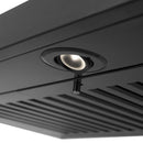 ZLINE 48 in. Convertible Vent Wall Mount Range Hood in Black Stainless Steel with Crown Molding (BSKBNCRN-48) Range Hoods ZLINE 