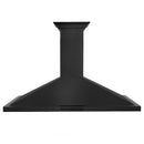 ZLINE 48 in. Convertible Vent Wall Mount Range Hood in Black Stainless Steel with Crown Molding (BSKBNCRN-48) Range Hoods ZLINE 