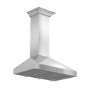 ZLINE 48 in. Convertible Vent Wall Mount Range Hood in Stainless Steel with Crown Molding (KL3CRN-48) Range Hoods ZLINE 