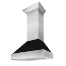 ZLINE 48 in. Ducted DuraSnow Stainless Steel Range Hood with Black Matte Shell (8654BLM-48) Range Hoods ZLINE 