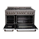 ZLINE 48 in. Professional Dual Fuel Range in DuraSnow Stainless with White Matte Door (RAS-WM-48) Ranges ZLINE 