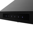 ZLINE 48 in. Wall Mount Range Hood in Black Stainless Steel with Built-in CrownSound Bluetooth Speakers (BSKBNCRN-BT-48) Range Hoods ZLINE 