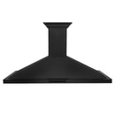 ZLINE 48 in. Wall Mount Range Hood in Black Stainless Steel with Built-in CrownSound Bluetooth Speakers (BSKBNCRN-BT-48) Range Hoods ZLINE 