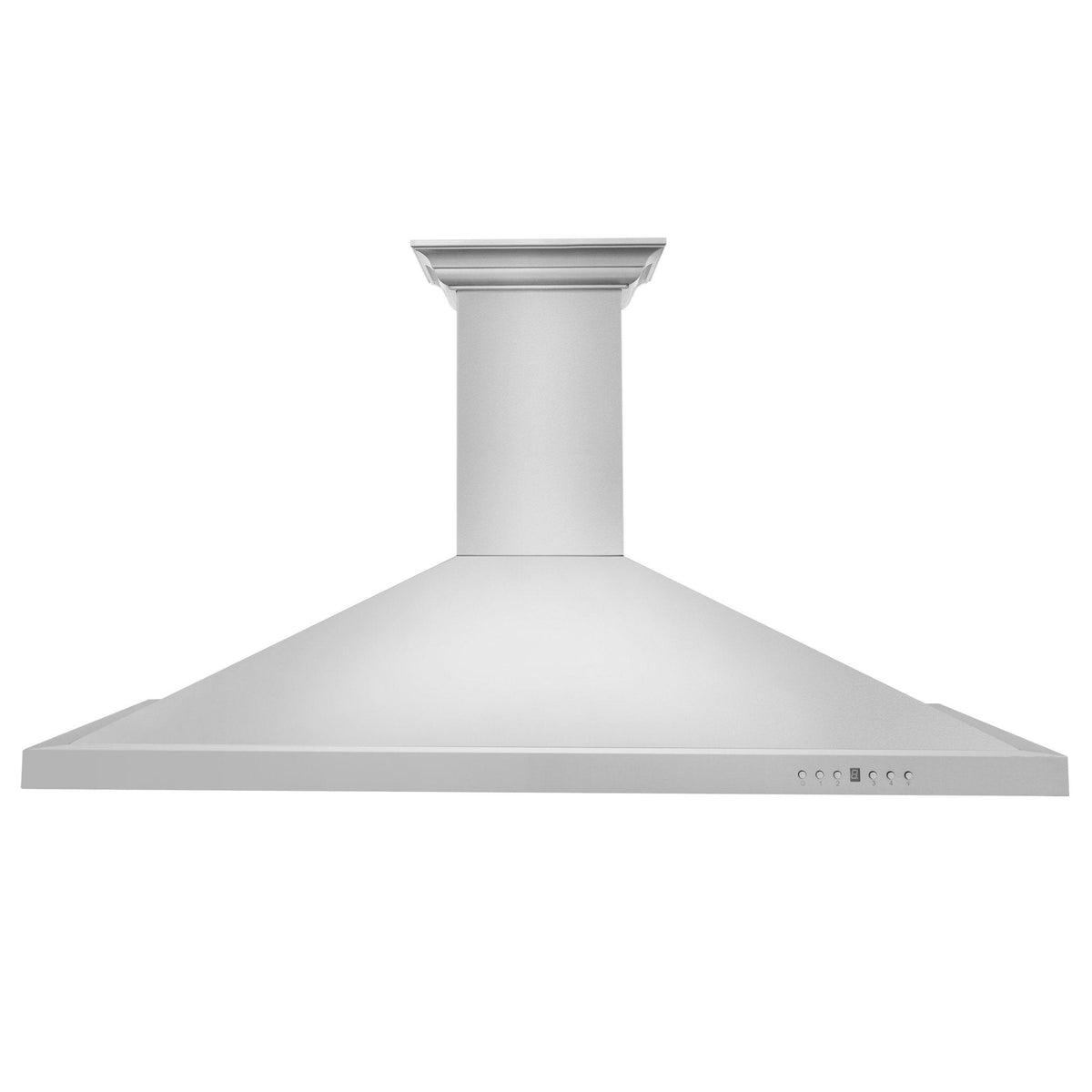Stainless steel wall mount range hood canopy with chimney and vent grille