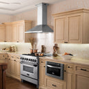 ZLINE 48 in. Wall Mount Range Hood in Stainless Steel with Built-in CrownSound® Bluetooth Speakers (KL2CRN-BT-48) Range Hoods ZLINE 
