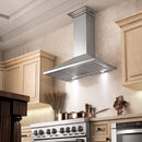 ZLINE 48 in. Wall Mount Range Hood in Stainless Steel with Built-in CrownSound® Bluetooth Speakers (KL2CRN-BT-48) Range Hoods ZLINE 