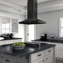 ZLINE 48" Island Range Hood, Black Stainless Steel (BSGL2iN-48) Range Hoods ZLINE 