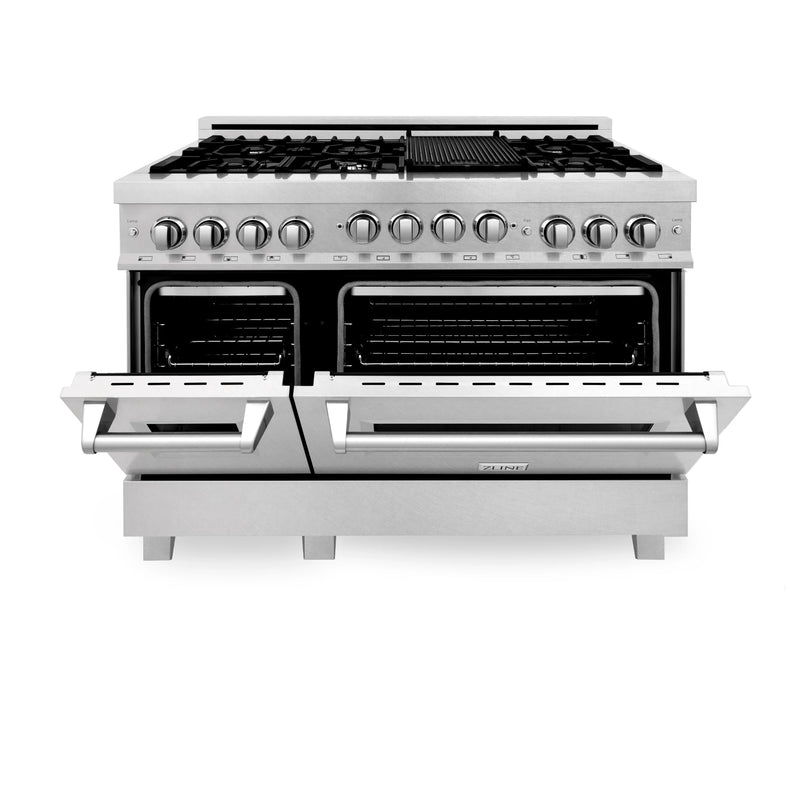 ZLINE 48" Professional 6.0 cu. ft. Range with Gas Stove & Gas Oven in DuraSnow Stainless Steel (RGS-SN-48) Ranges ZLINE 