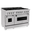 ZLINE 48" Professional Dual Fuel Range in DuraSnow Stainless and DuraSnow Door (RAS-SN-48) Ranges ZLINE 