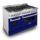 ZLINE 48" Professional Dual Fuel Range with Blue Matte Door (RA-BM-48) Ranges ZLINE 