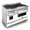 ZLINE 48-inch Legacy Series Dual Fuel Range with White Matte Door (RA-WM-48)
