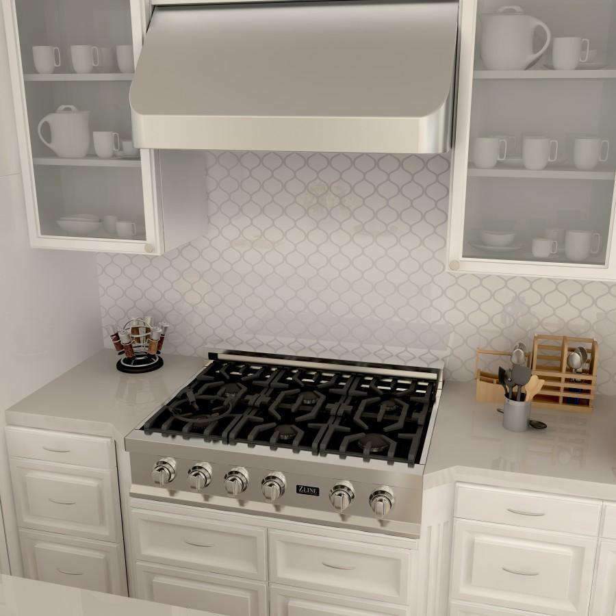 ZLINE under-cabinet stainless steel range hood canopy with built-in vent