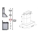 ZLINE 48" Unfinished Wooden Wall Mount Range Hood with 700 CFM Motor (369UF-48) Range Hoods ZLINE 