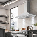 ZLINE 48" Wall Mount Range Hood with Crown Molding in DuraSnow Stainless Steel (8KF2S-48) Range Hoods ZLINE 