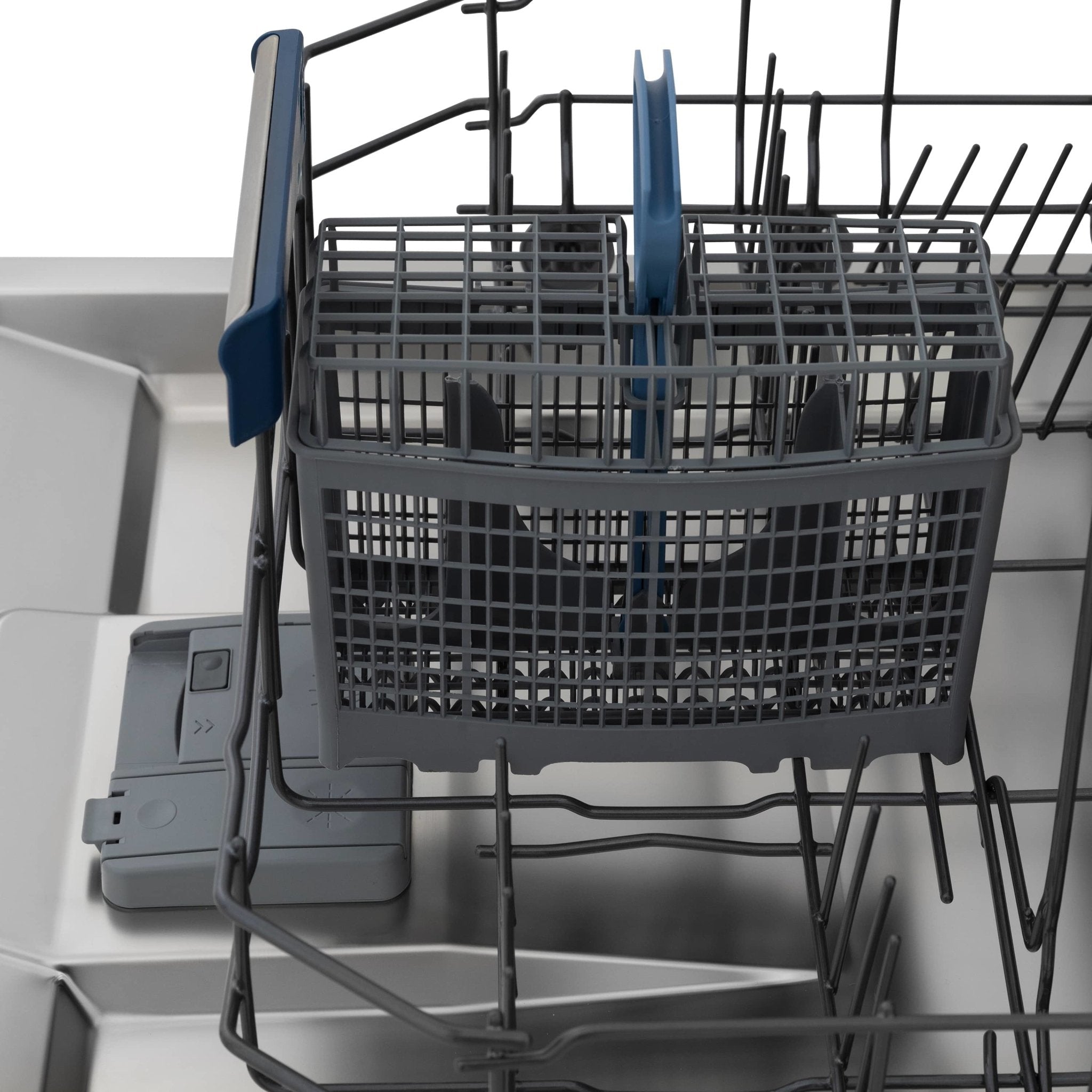 ZLINE 5-piece appliance package: dishwasher basket with blue prongs and utensil compartments