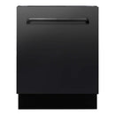 ZLINE 5-Piece Appliance Package - 30" Rangetop with Brass Burners, 36" Refrigerator, 30" Electric Wall Oven, 3-Rack Dishwasher, and Convertible Wall Mount Hood in Black Stainless Steel (5KPR-RTBRH30-AWSDWV) Appliance Package ZLINE 