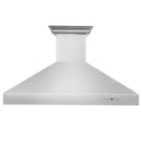 ZLINE 54 in. Professional Wall Mount Range Hood in Stainless Steel with Built-in CrownSound® Bluetooth Speakers (697CRN-BT-54) Range Hoods ZLINE 
