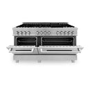 ZLINE 60" 7.4 cu. ft. Dual Fuel Range with Gas Stove and Electric Oven in DuraSnow Stainless Steel (RAS-SN-60) Ranges ZLINE 