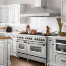 ZLINE 60" 7.4 cu. ft. Dual Fuel Range with Gas Stove and Electric Oven in DuraSnow Stainless Steel with Brass Burners (RAS-SN-BR-60) Ranges ZLINE 
