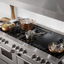 ZLINE 60" 7.4 cu. ft. Dual Fuel Range with Gas Stove and Electric Oven in DuraSnow Stainless Steel with Brass Burners (RAS-SN-BR-60) Ranges ZLINE 