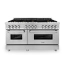 ZLINE 60 In. Professional Dual Fuel Range In Stainless Steel With Brass Burners (RA-BR-60) Ranges ZLINE 