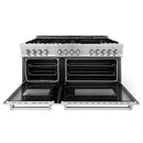 ZLINE 60 In. Professional Dual Fuel Range In Stainless Steel With Brass Burners (RA-BR-60) Ranges ZLINE 