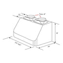 ZLINE 60" Under Cabinet Stainless Steel Range Hood with 600 CFM Motor (520-60) Range Hoods ZLINE 