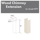 ZLINE 61 In. Chimney Extension for Ceilings up to 12 Ft. (KPTT-E) Range Hood Accessories ZLINE 