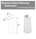 ZLINE 61 in. Extended Chimney and Crown (KB2-4SSXS-30-304-E) Range Hood Accessories ZLINE 