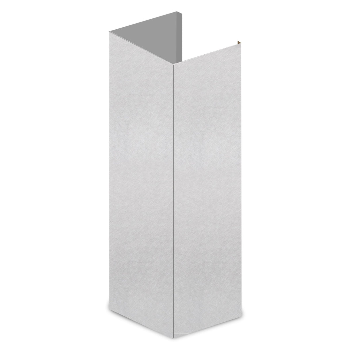 Satin stainless steel chimney extension, rectangular duct cover for range hood