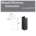 ZLINE 61 in. Wooden Chimney Extension for Ceilings up to 12 ft. (KPCC-E) Range Hood Accessories ZLINE 